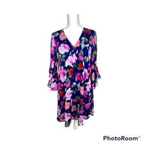 Calvin Klein Floral Ruffle Dress NWT. 6
